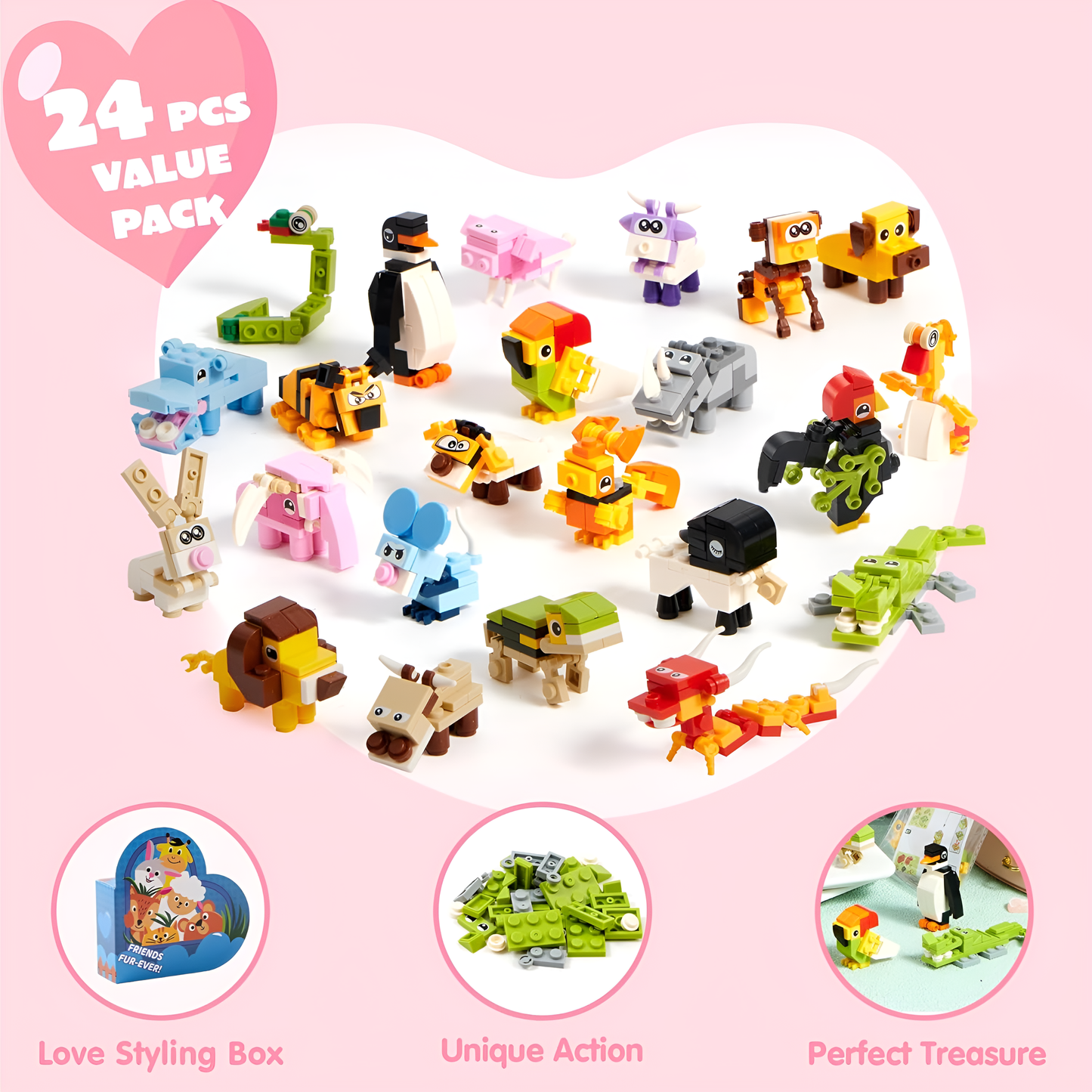 Amorette™ Building Blocks Valentine Set